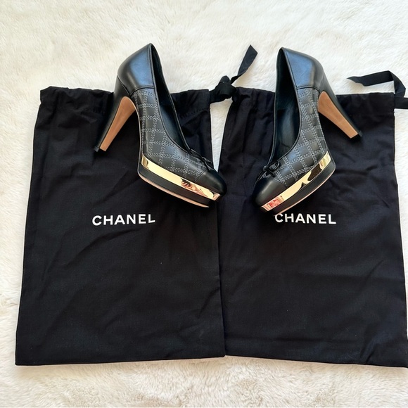 NWT!! CHANEL women high heels shoes size 36EU Authentic Retail 975$ - Picture 8 of 8